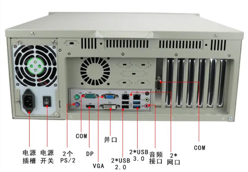 4U工控机丰富的扩展接口