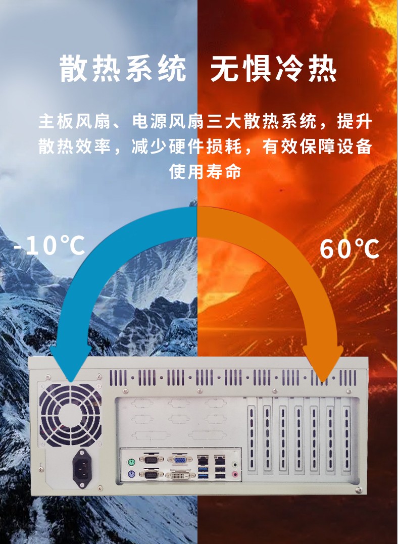 4U工控机散热系统  无惧冷热